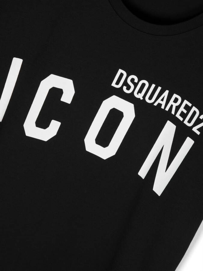 DSQUARED2 KIDS T-shirt met logoprint Zwart