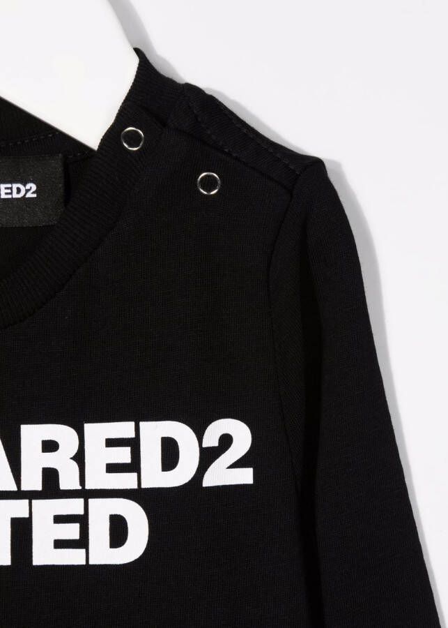 DSQUARED2 KIDS T-shirt met logoprint Zwart