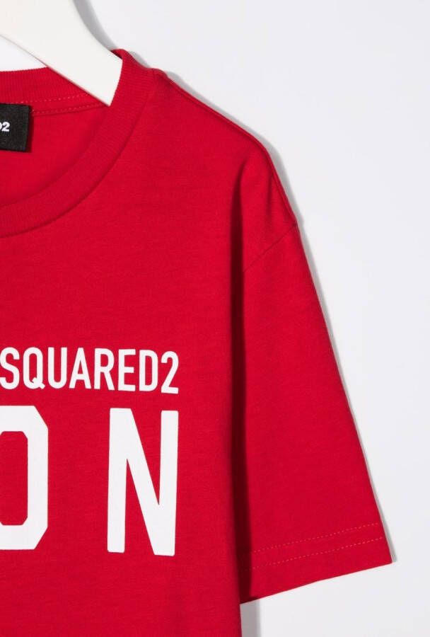 Dsquared2 Kids T-shirt met print Rood