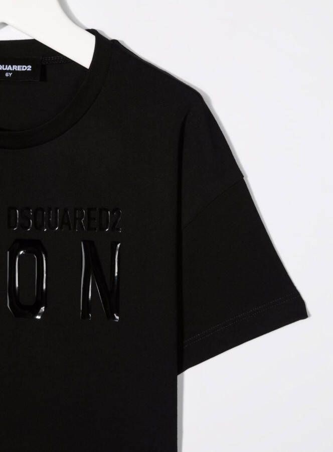 DSQUARED2 KIDS T-shirt met print Zwart