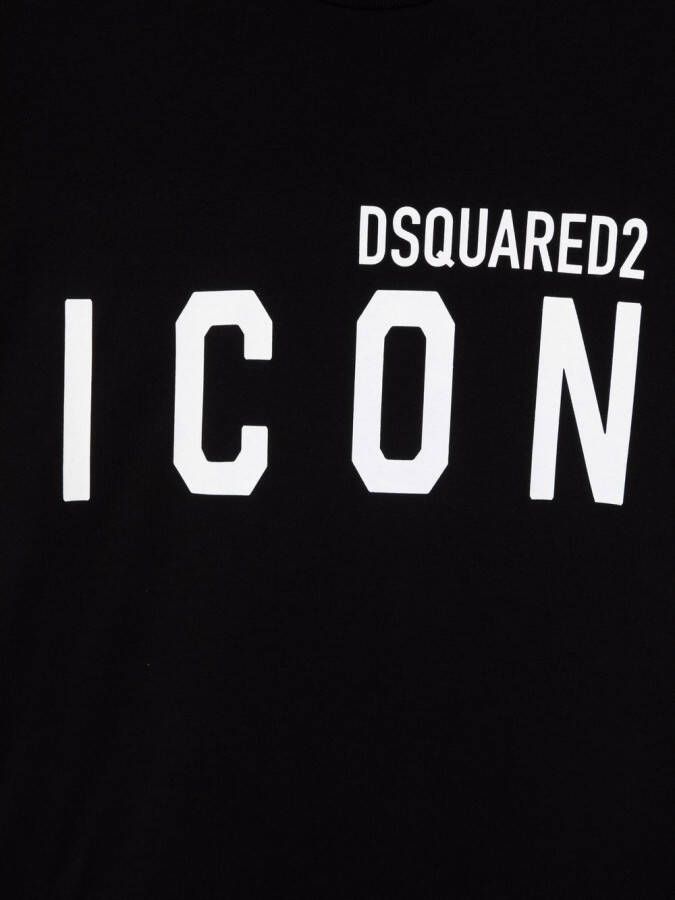 DSQUARED2 KIDS T-shirt met print Zwart