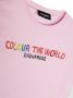 Dsquared2 Kids T-shirt met tekst Roze - Thumbnail 3