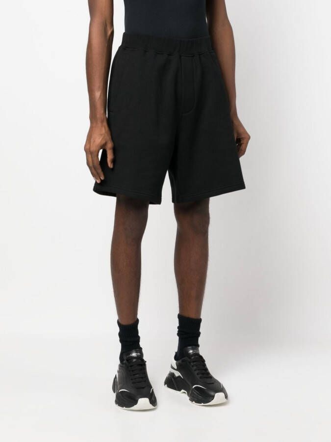 DSQUARED2 Katoenen trainingsshorts Zwart
