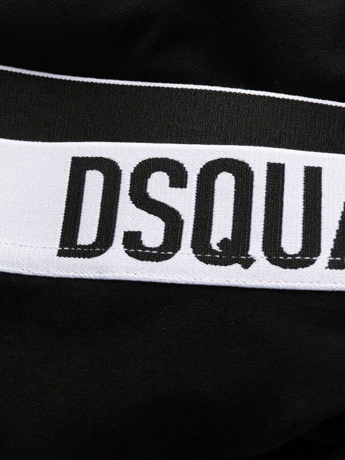 Dsquared2 Legging met logoband Zwart