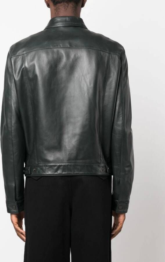 DSQUARED2 Leren jack Groen