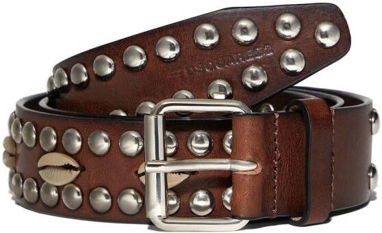 DSQUARED2 Leren riem Bruin