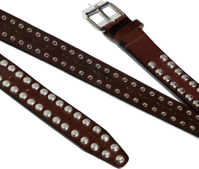 DSQUARED2 Leren riem Bruin