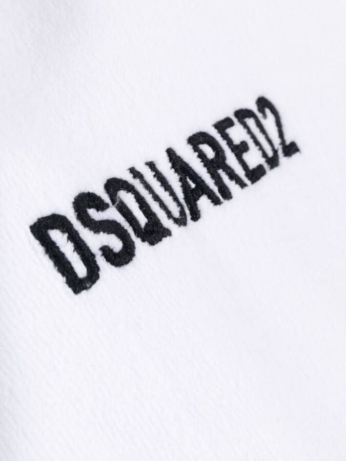 Dsquared2 Badjas met logo Wit