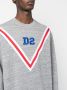 Dsquared2 logo-embroidered cotton sweatshirt Grijs - Thumbnail 5