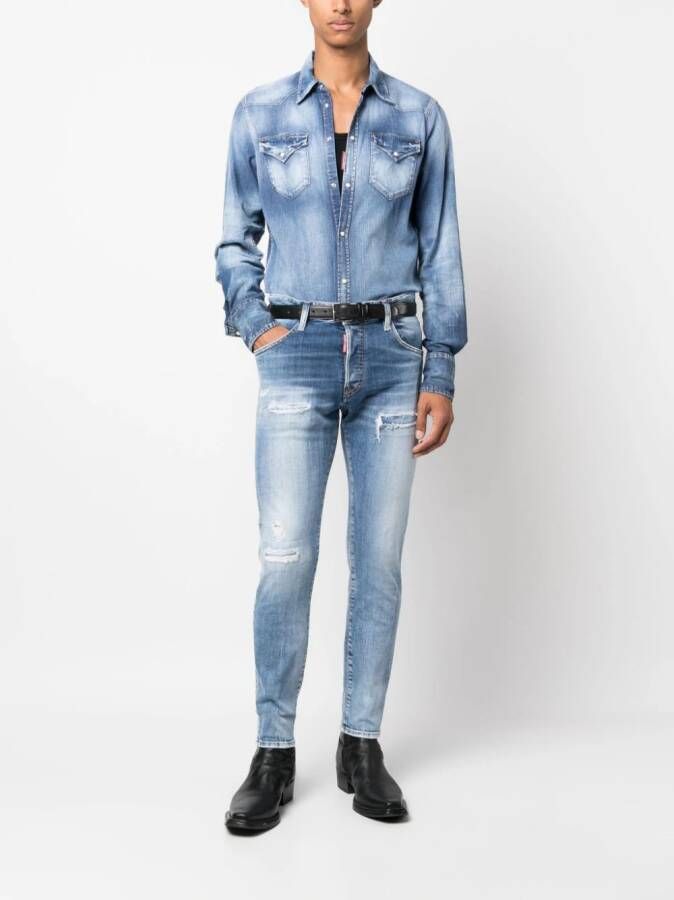 DSQUARED2 Skinny jeans Blauw