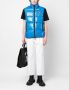 Dsquared2 logo patch padded gilet Blauw - Thumbnail 2