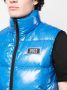 Dsquared2 logo patch padded gilet Blauw - Thumbnail 5