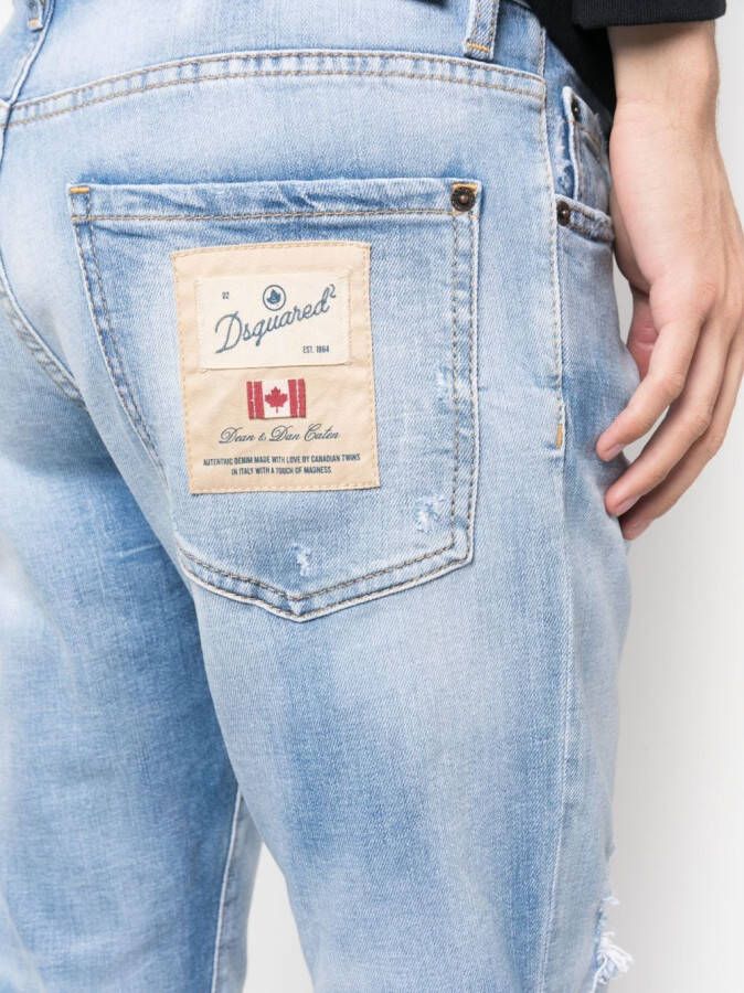 DSQUARED2 Jeans met toelopende pijpen Blauw