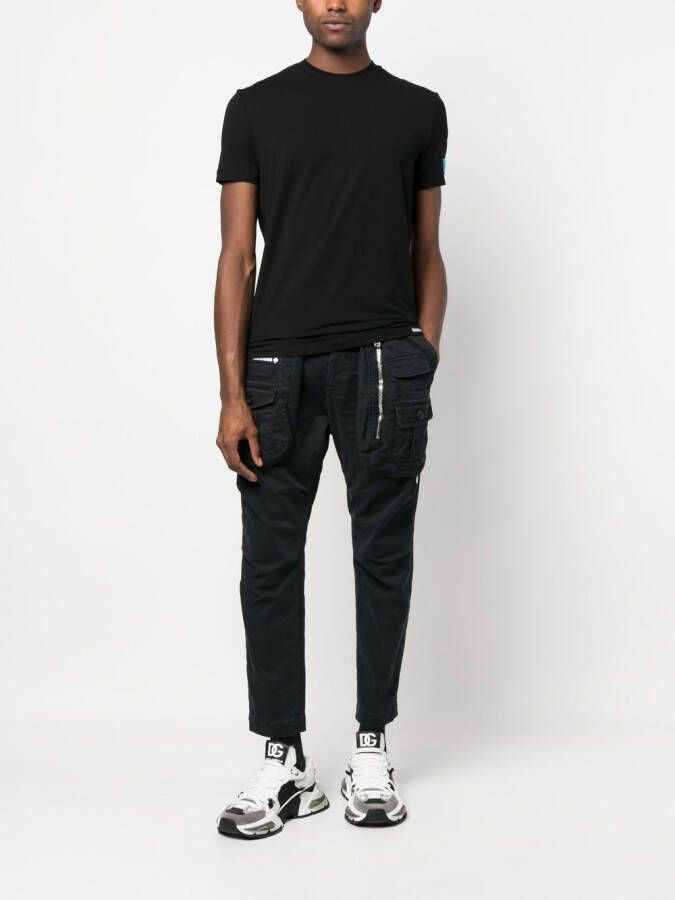 DSQUARED2 Broek met logopatch Zwart