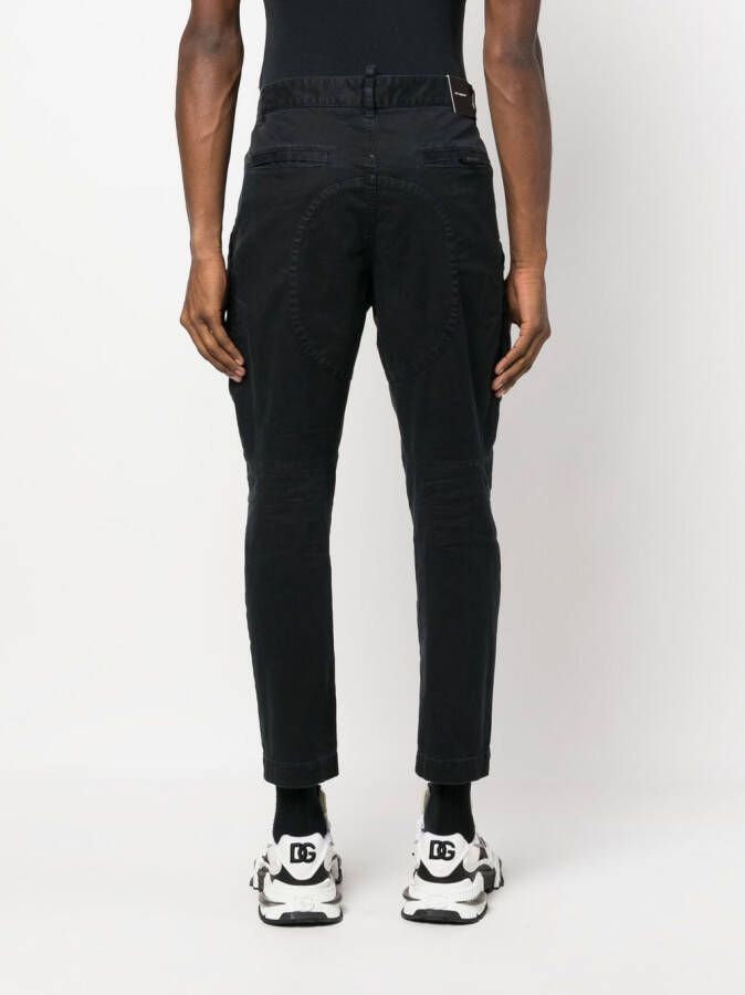 DSQUARED2 Broek met logopatch Zwart