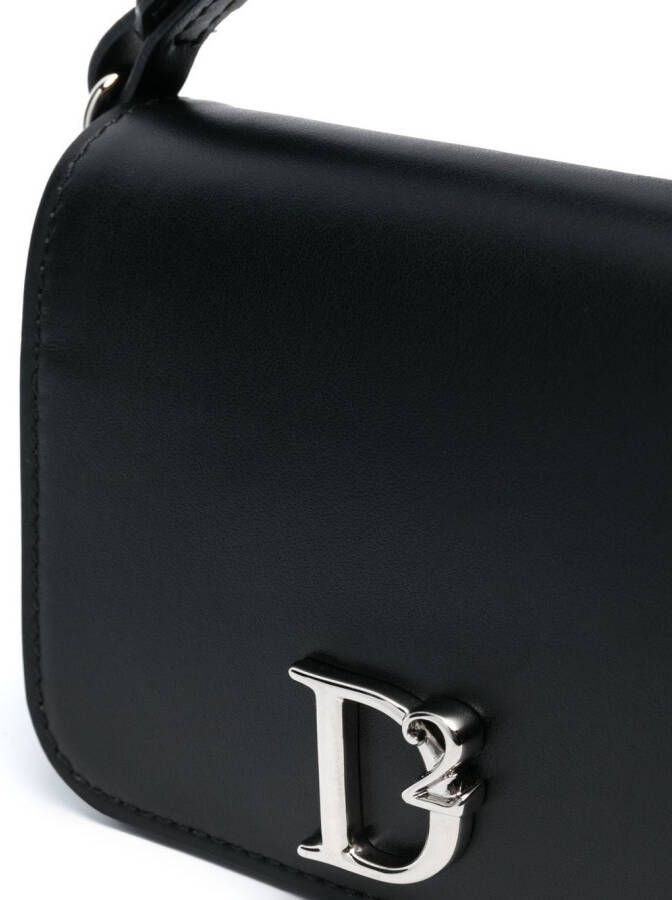 Dsquared2 Mini-tas met logoplakkaat Zwart