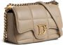 Dsquared2 logo-plaque quilted leather bag Beige - Thumbnail 3