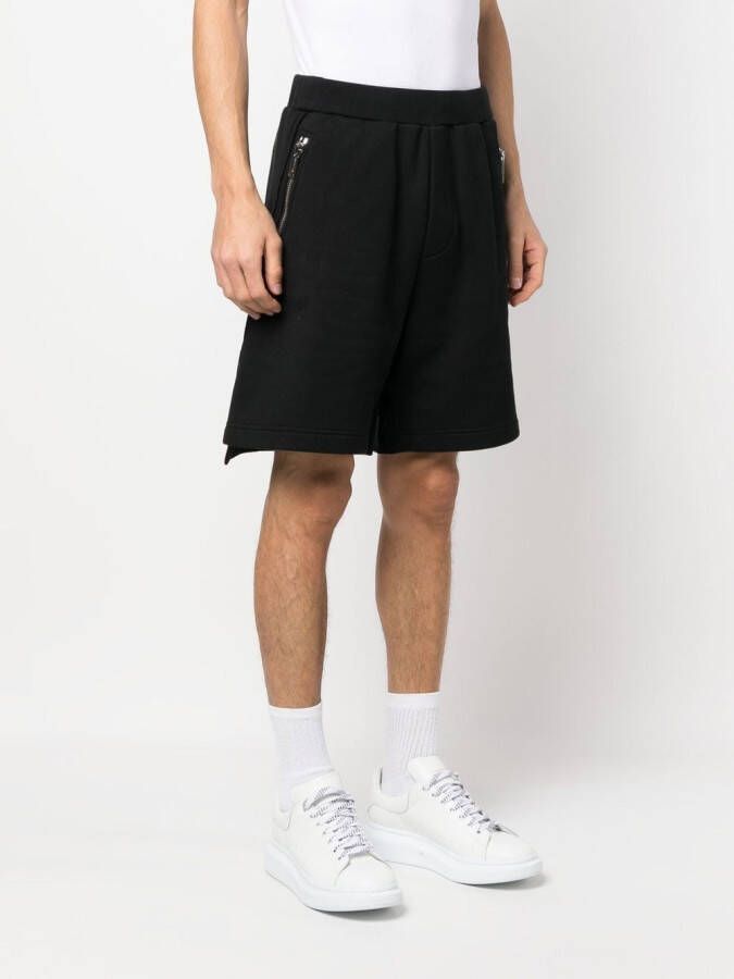 DSQUARED2 Bermuda shorts met logoprint Zwart