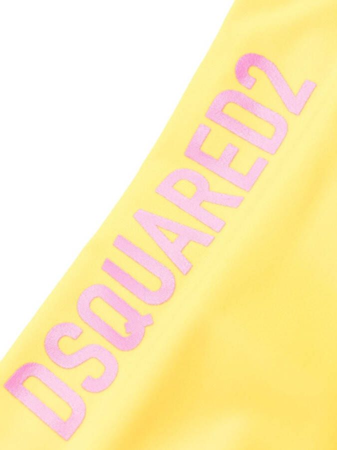 Dsquared2 Bikinislip met logoprint Geel