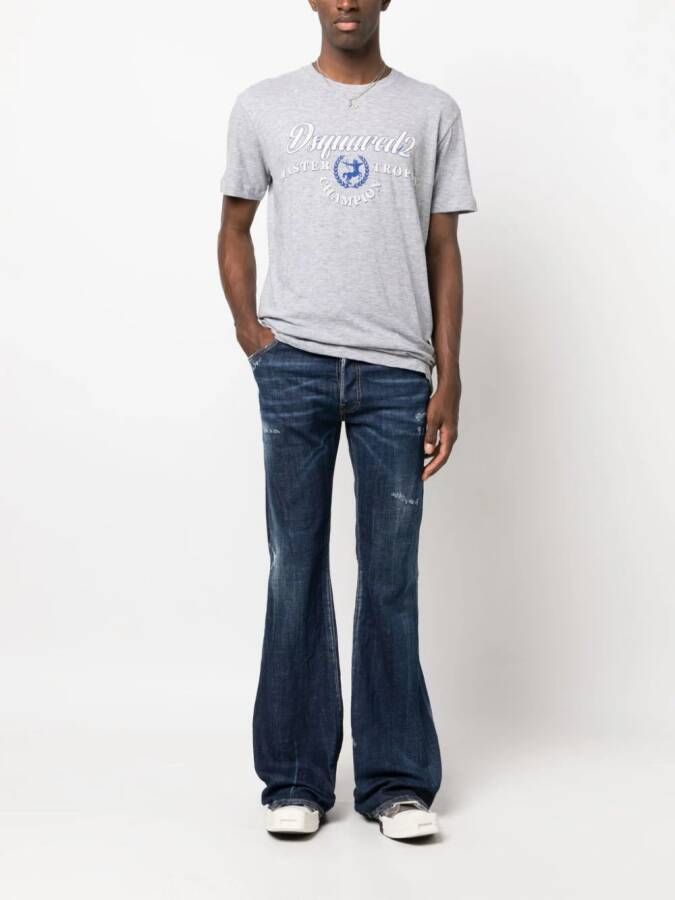 DSQUARED2 T-shirt met logoprint Grijs