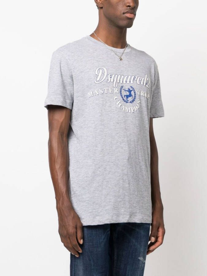 DSQUARED2 T-shirt met logoprint Grijs