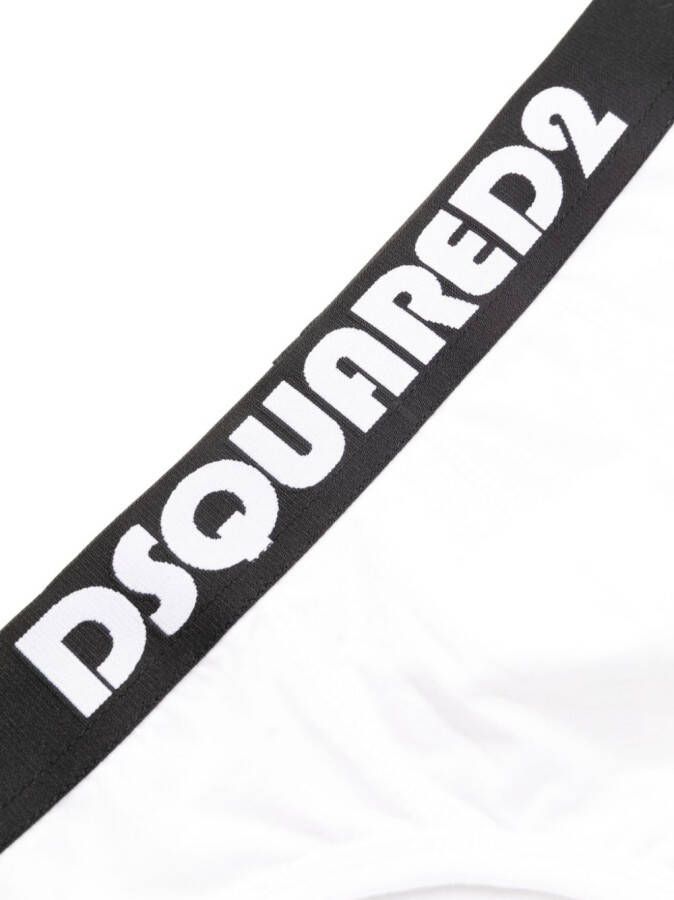 Dsquared2 Slip met logoprint Wit