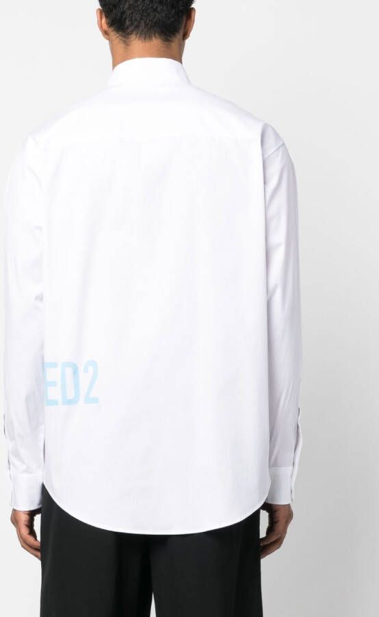 DSQUARED2 Overhemd met logoprint Wit