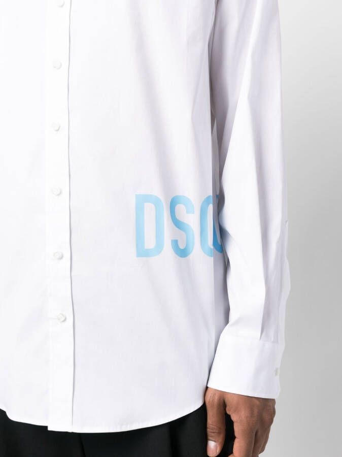DSQUARED2 Overhemd met logoprint Wit
