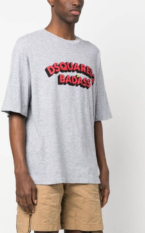 DSQUARED2 logo-print cotton T-shirt Grijs