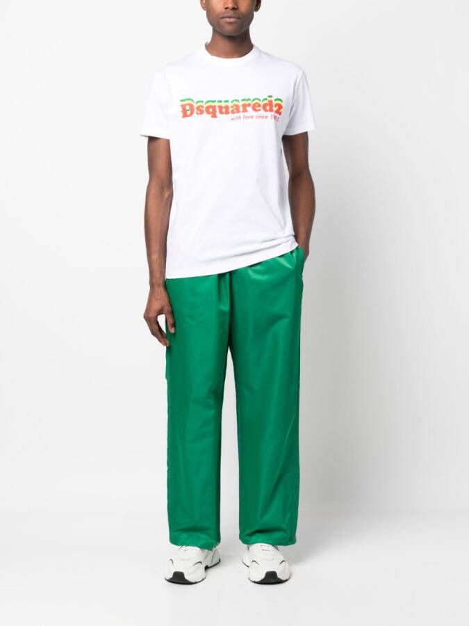 DSQUARED2 T-shirt met logoprint Wit