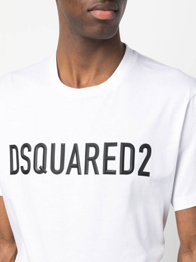 Dsquared2 Hoodie met logoprint Wit