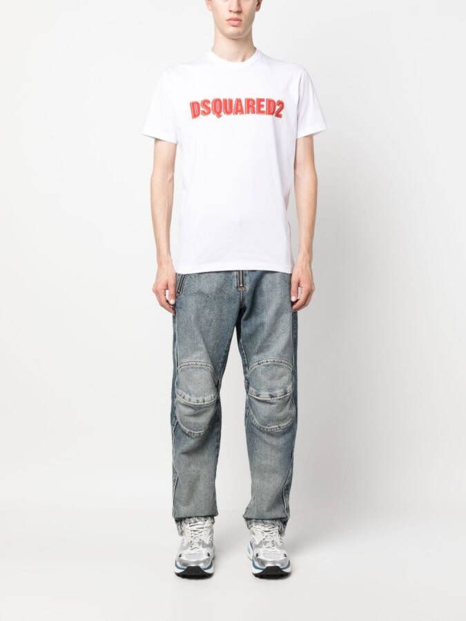 DSQUARED2 T-shirt met logoprint Wit