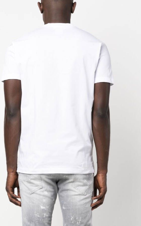 DSQUARED2 T-shirt met logoprint Wit