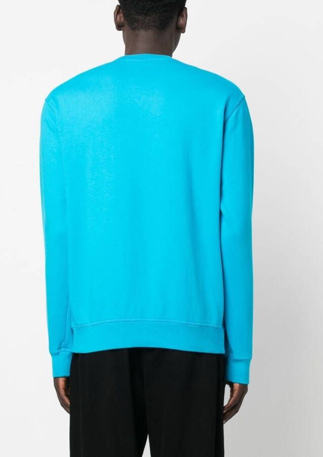 DSQUARED2 Sweater met logoprint Blauw