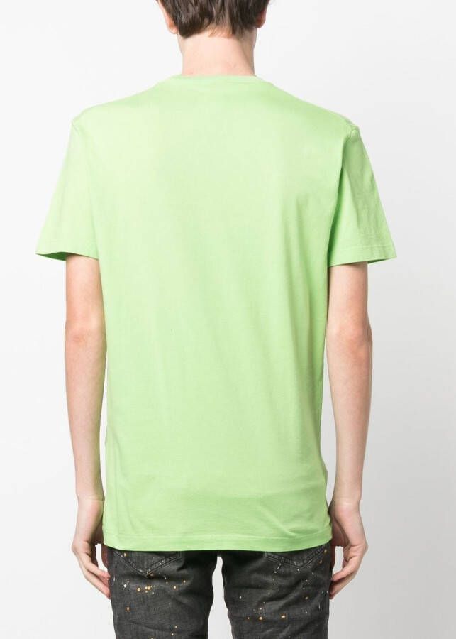 Dsquared2 T-shirt met logoprint Groen