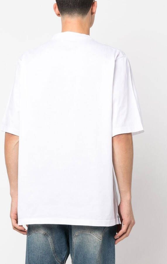 DSQUARED2 T-shirt met logoprint Wit