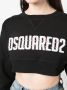 Dsquared2 logo-print cropped sweatshirt Zwart - Thumbnail 5