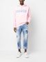 DSQUARED2 logo-print drawstring hoodie Roze - Thumbnail 2