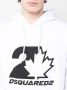 DSQUARED2 logo-print drawstring hoodie Wit - Thumbnail 5