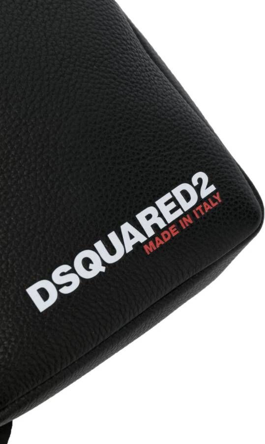Dsquared2 Messengertas met logoprint Zwart