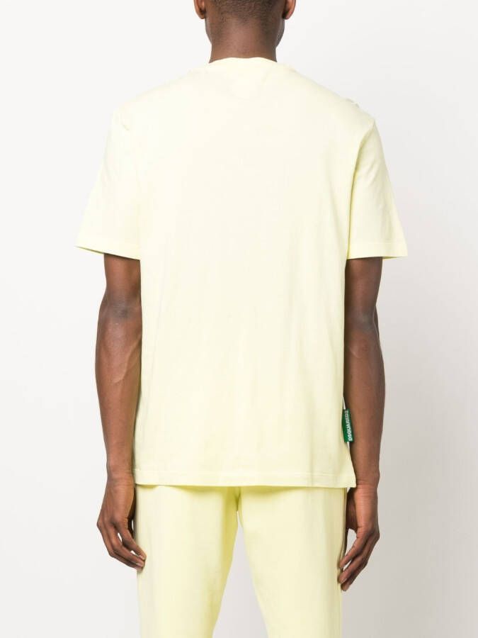 DSQUARED2 T-shirt met logoprint Geel