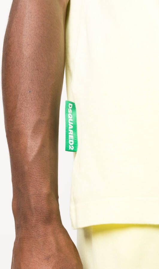 DSQUARED2 T-shirt met logoprint Geel