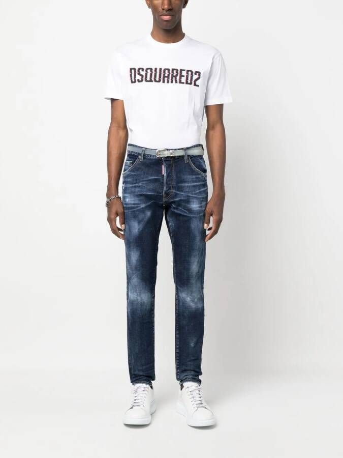 DSQUARED2 logo-print short-sleeve T-shirt Wit