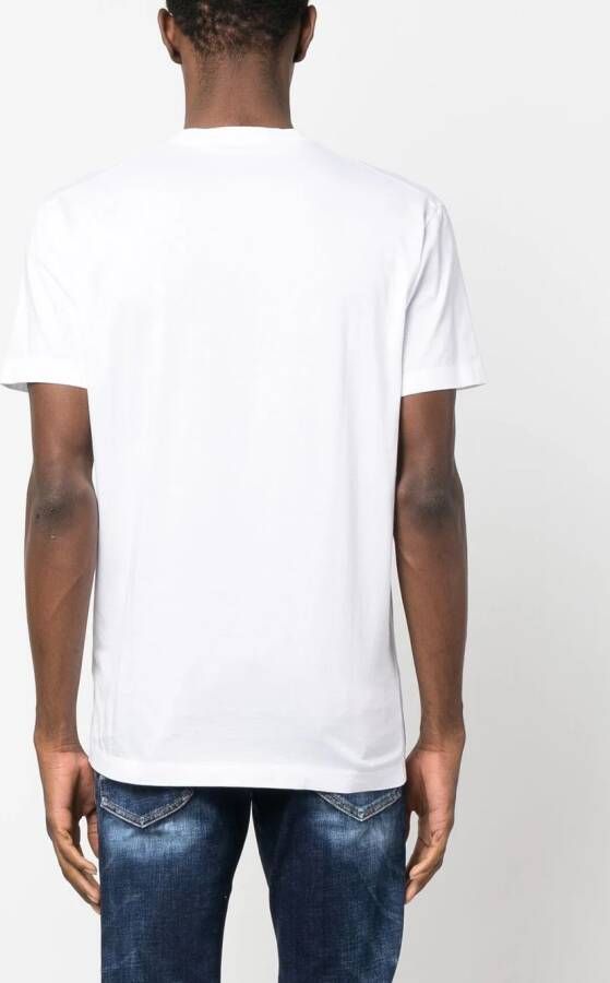 DSQUARED2 logo-print short-sleeve T-shirt Wit