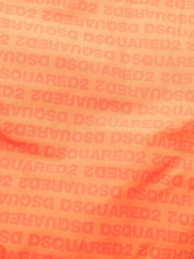 Dsquared2 Zwembroek met logoprint Oranje