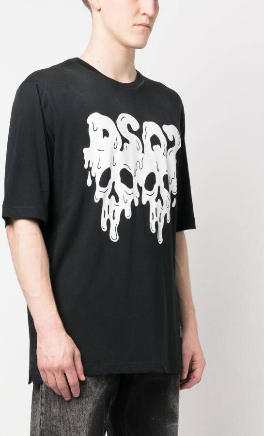 DSQUARED2 T-shirt met logoprint Zwart