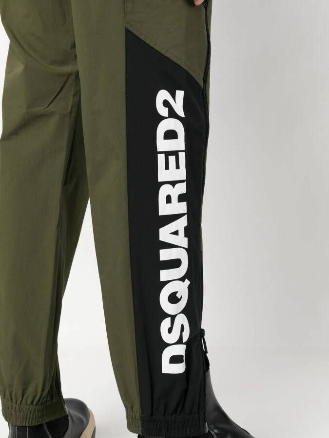 Dsquared2 logo-print track pants Groen