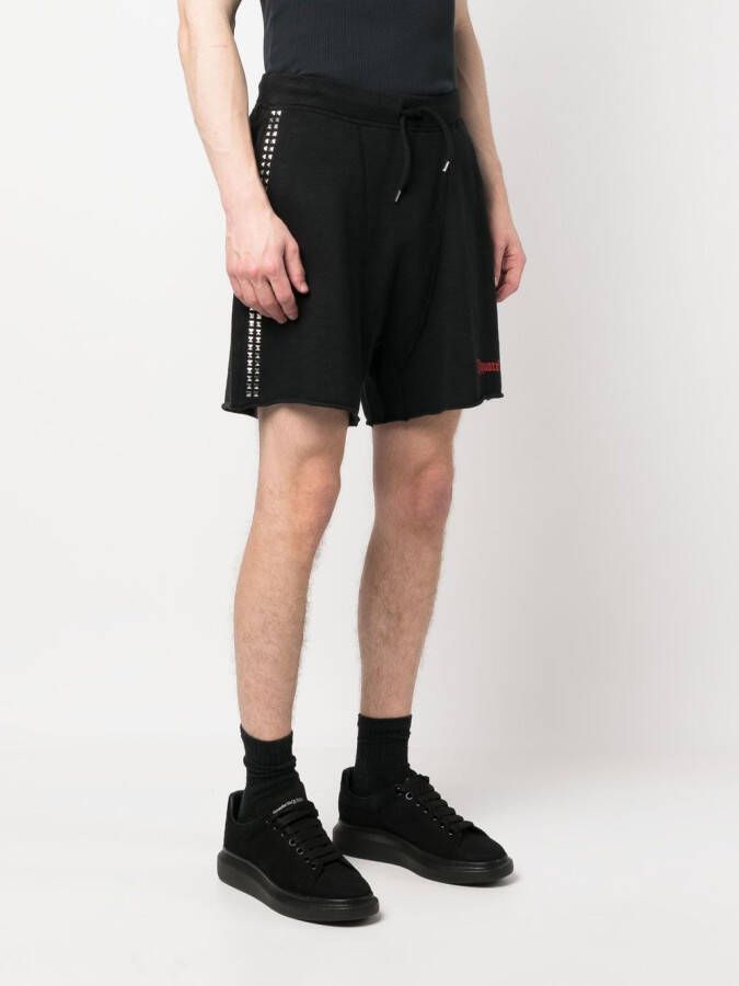 DSQUARED2 Trainingsshorts met logoprint Zwart