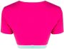 Dsquared2 T-shirt met logoband Roze - Thumbnail 2