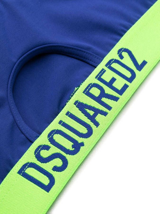 Dsquared2 Top met logoband Blauw